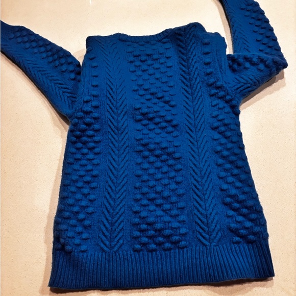 Tory Burch Sport Vibrant Blue Knit Pullover - Picture 10 of 12